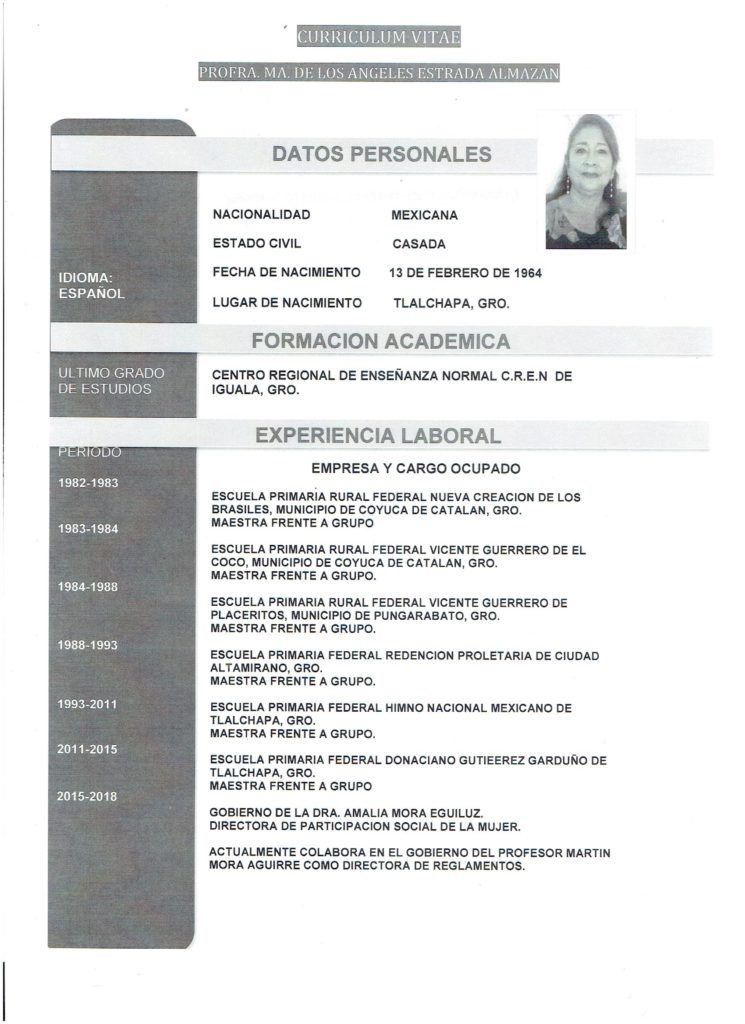 Valor Curricular de Servidores Públicos – H. AYUNTAMIENTO TLALCHAPA, GRO.